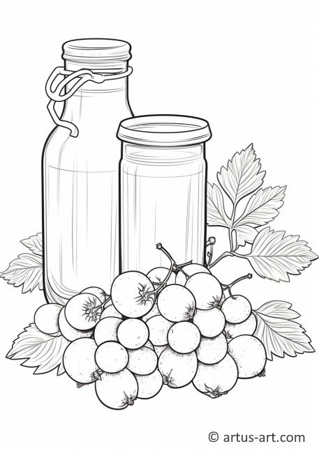 Gooseberry Juice Coloring Page